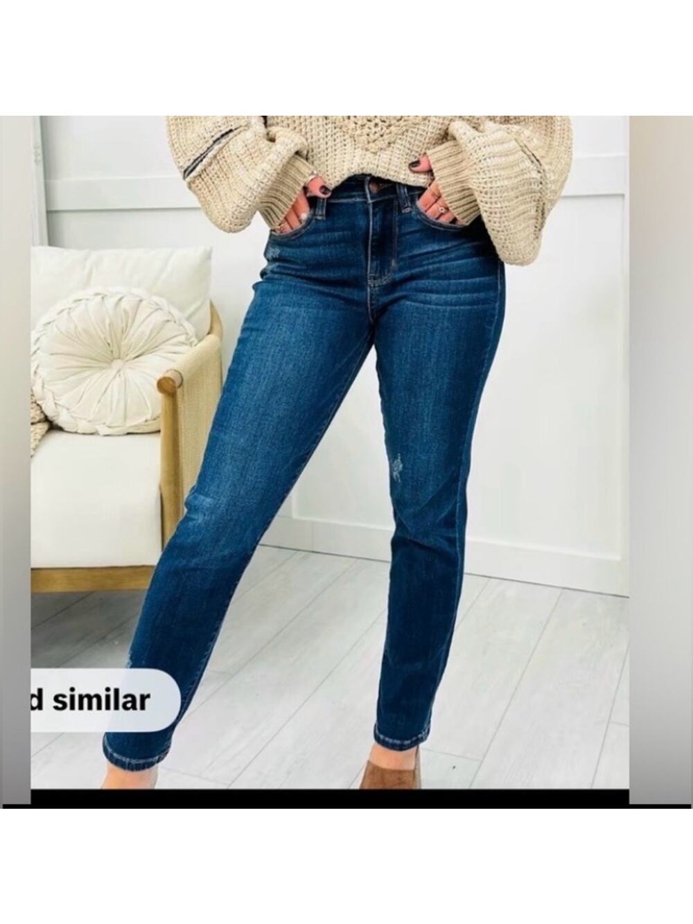 Judy Blue Everyday Essential Relaxed Fit Jeans Size 3/26 slim fit ankle